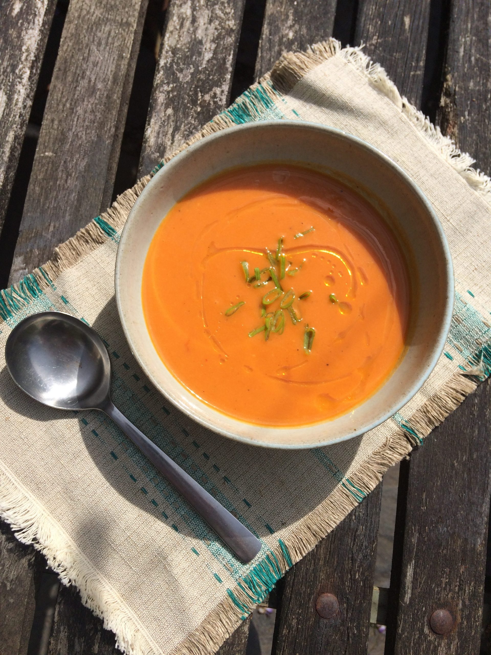 Roasted Red Pepper and Sweet Potato Soup - The Body Retreat